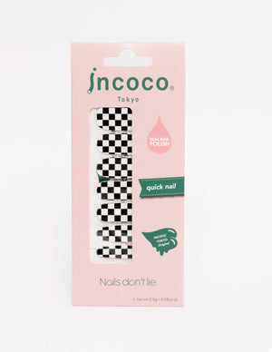 INCOCO TOKYO - Black Checker - Nail Sheet