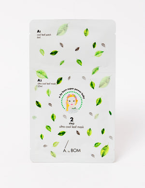 A BY BOM Ultra Cool Leaf Mask  2 pasos